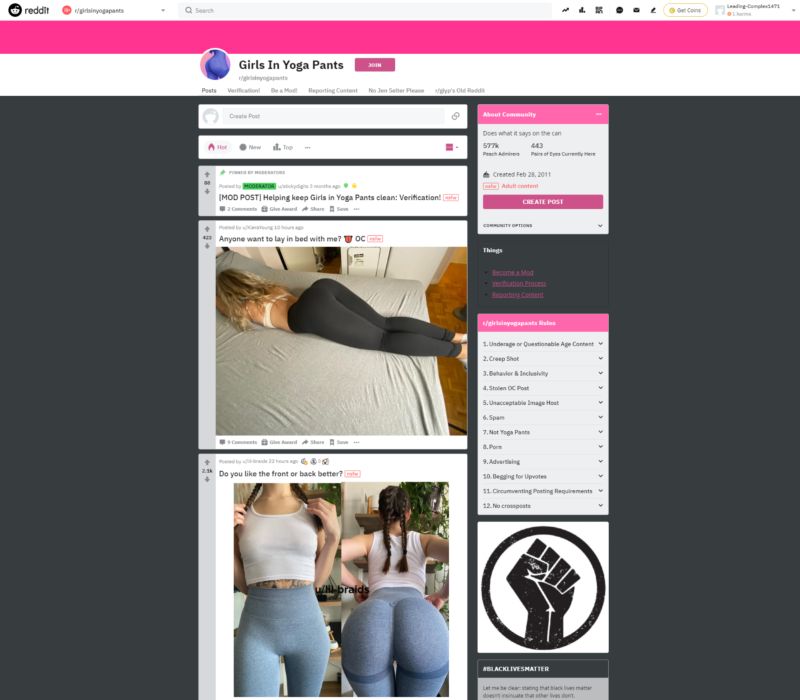 r-GirlsinYogarevisió de pantalons NSFW Reddit List