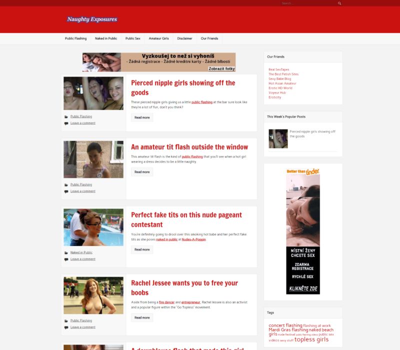 Naughty-exposures.net revizuiește site-urile porno de sex public