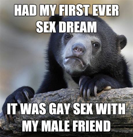 Gay sex dream meme