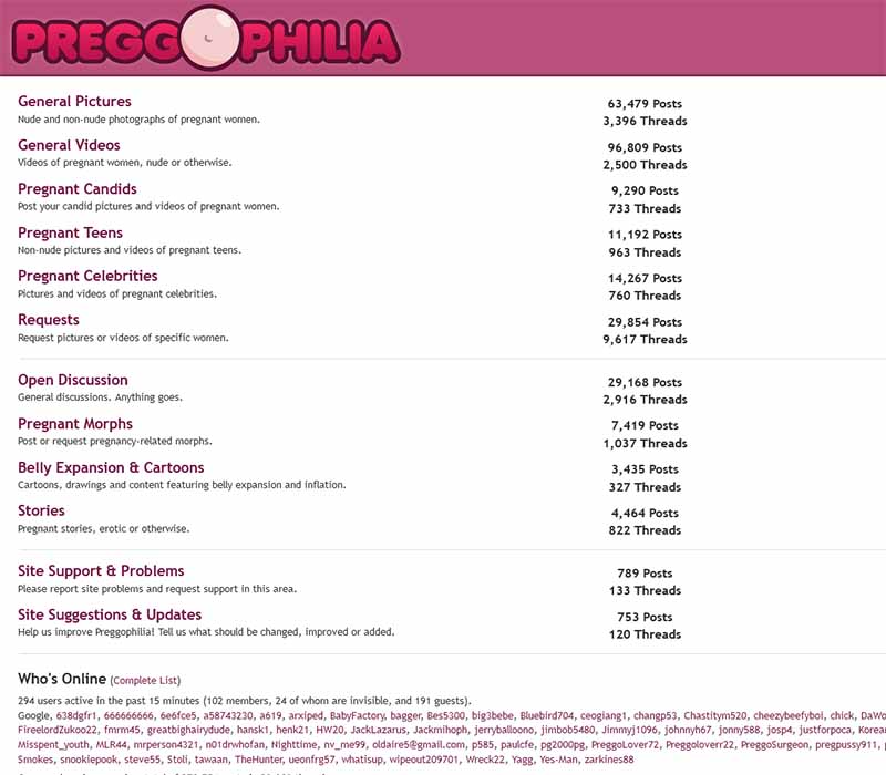 Preggophilia Review online site