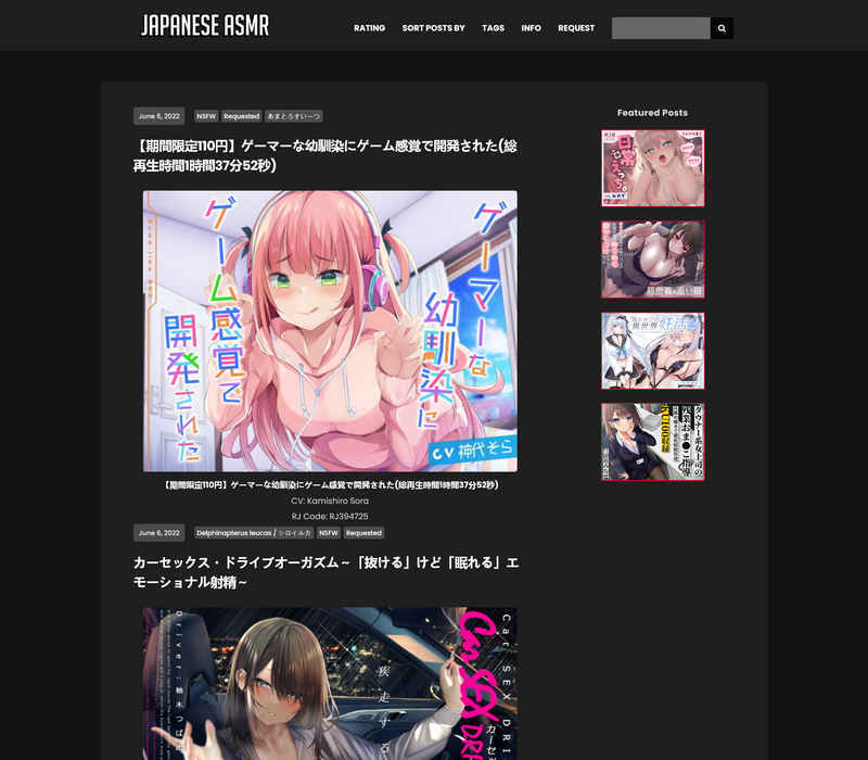 japaneseasmr 评论色情网站