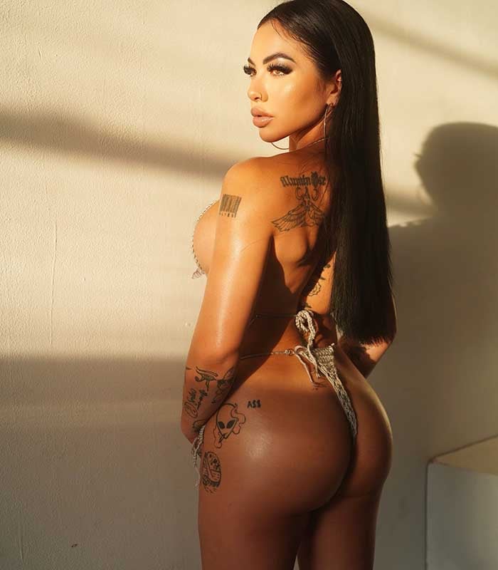 Morgan Lee, hottest Asian pornstar, showing off her amazing butt