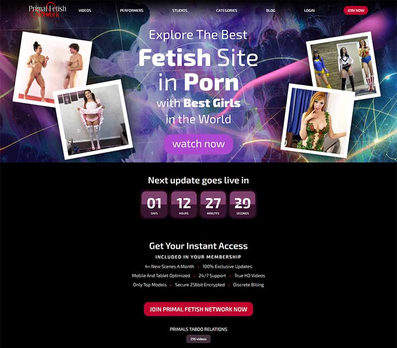 Primal Fetish Homepage