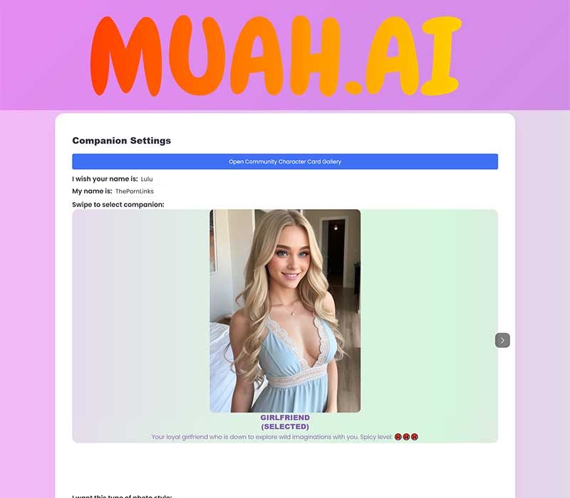 Muah AI Homepage