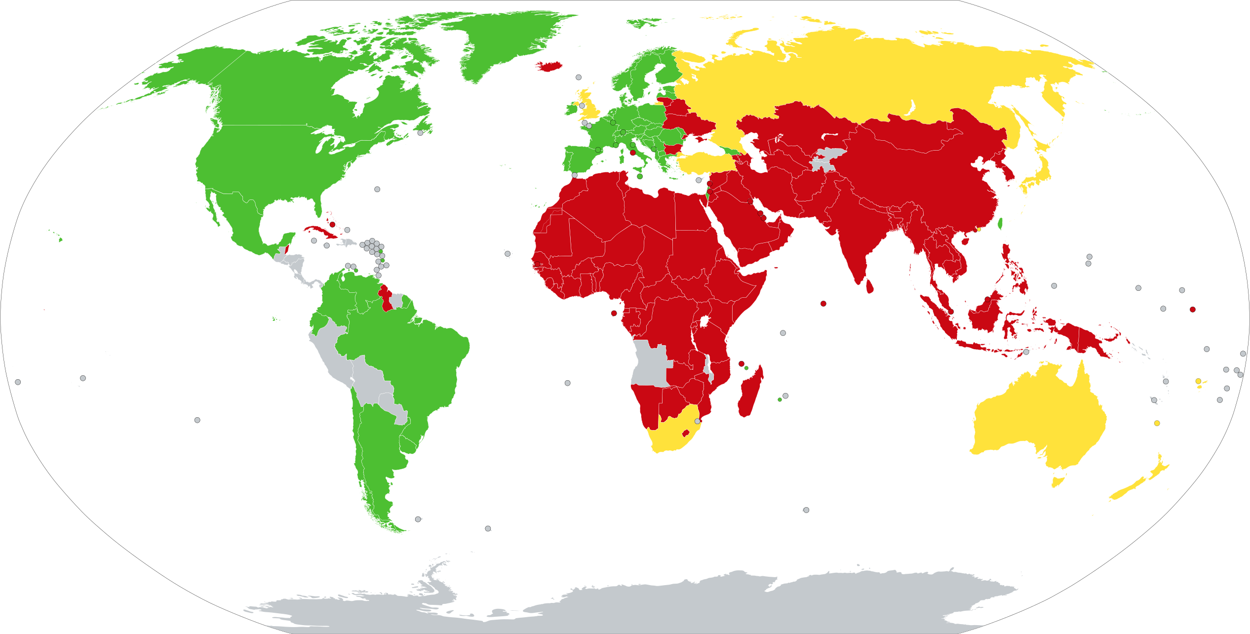 Map of legality of pornography