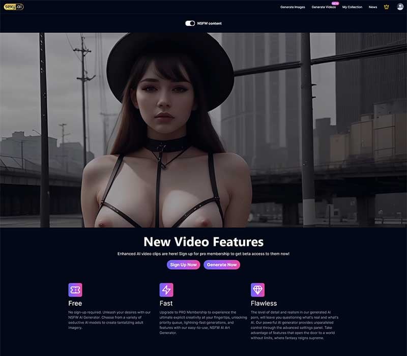 Sexy AI Homepage