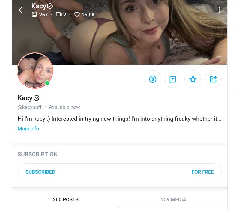 Кейси Пафф Бесплатно OnlyFans Аккаунт 