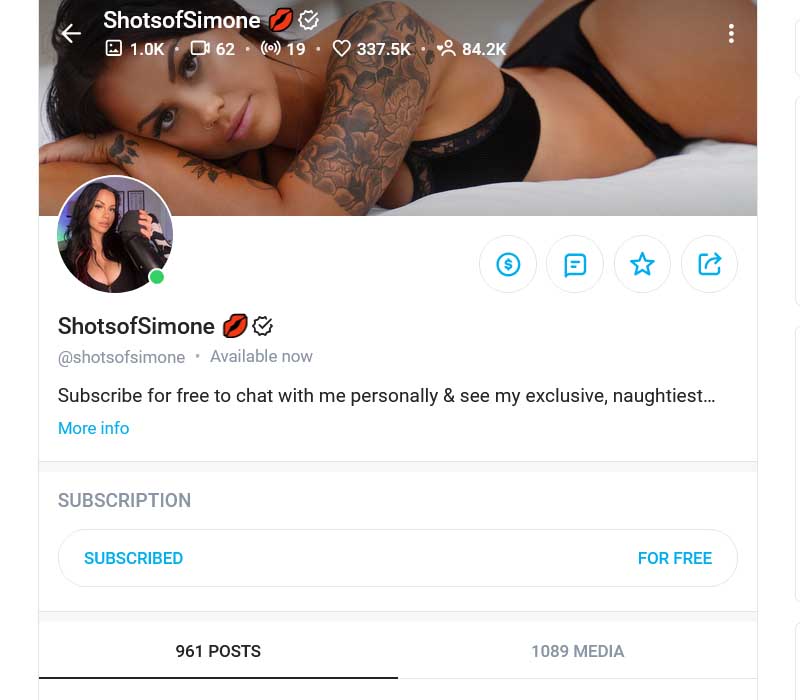 ShotsOfSimone OF Page