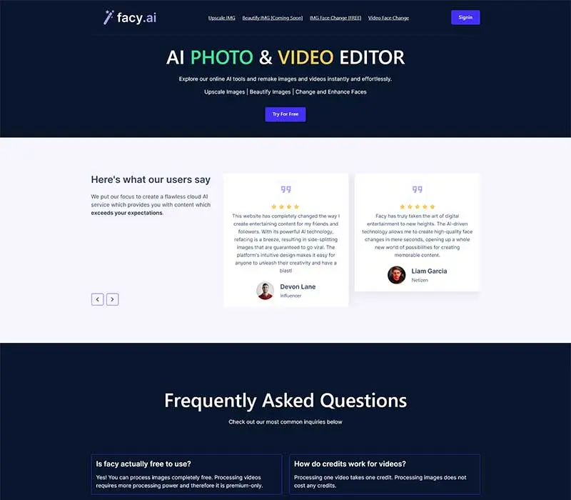Facy AI Review