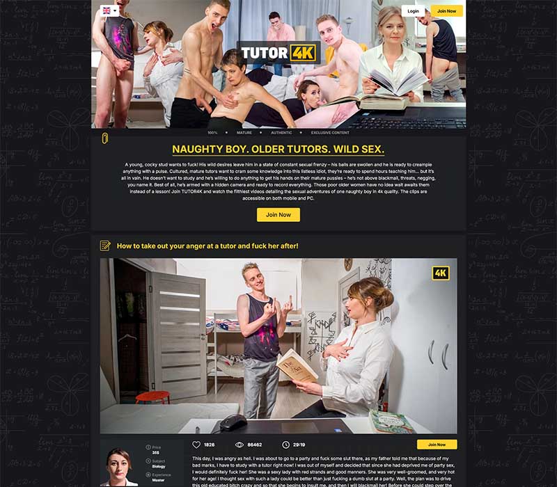 Tutor4K Porno-Rezension