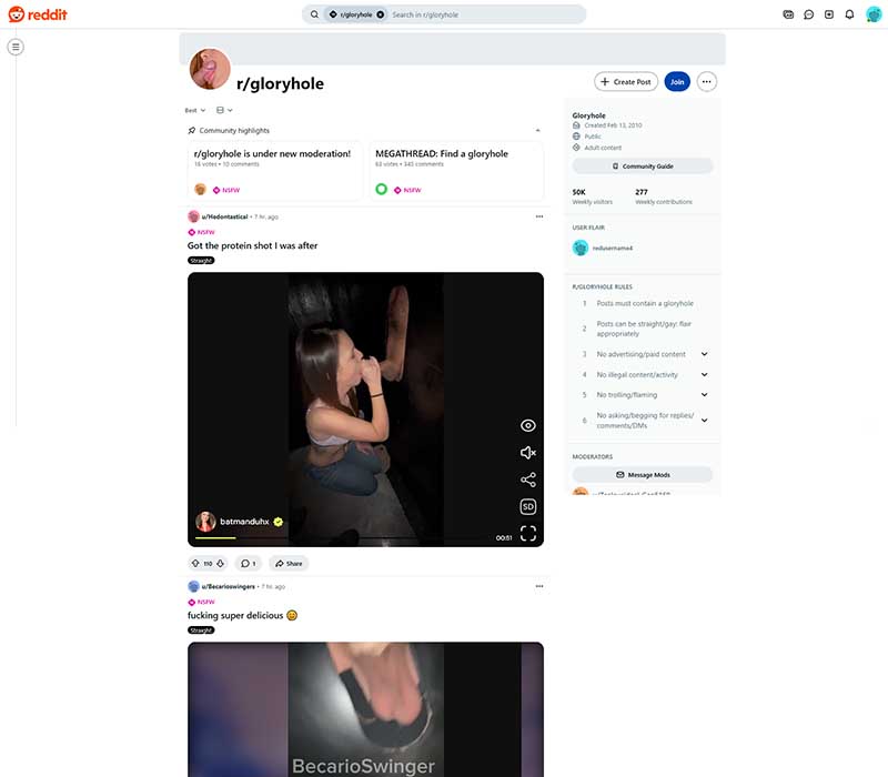 Gloryhole Reddit