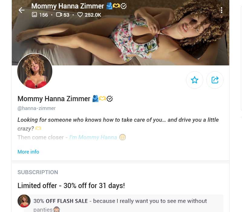 Ганна Ціммер OnlyFans