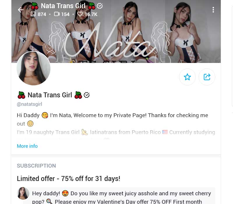 Нататсґірл OnlyFans