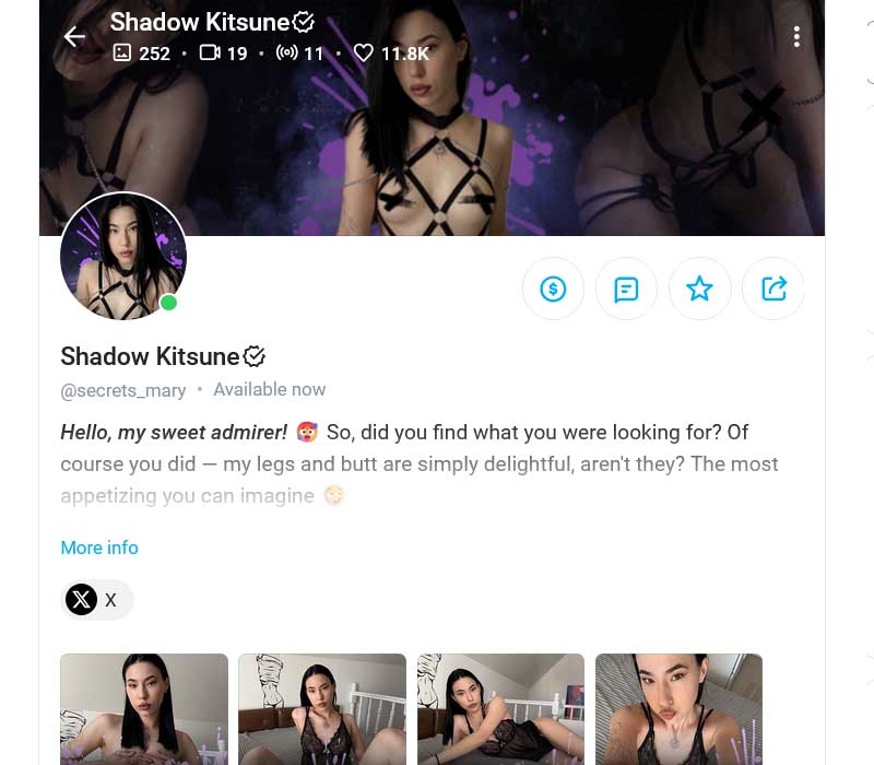 Schattenkitsune OnlyFans Seite