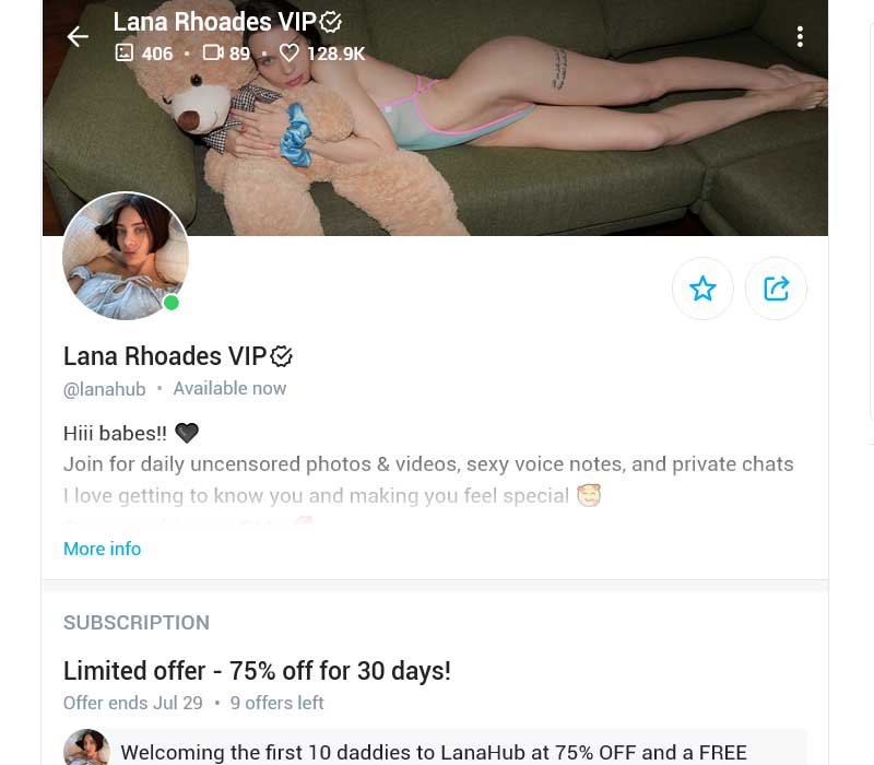 Lana Rhoades OnlyFans