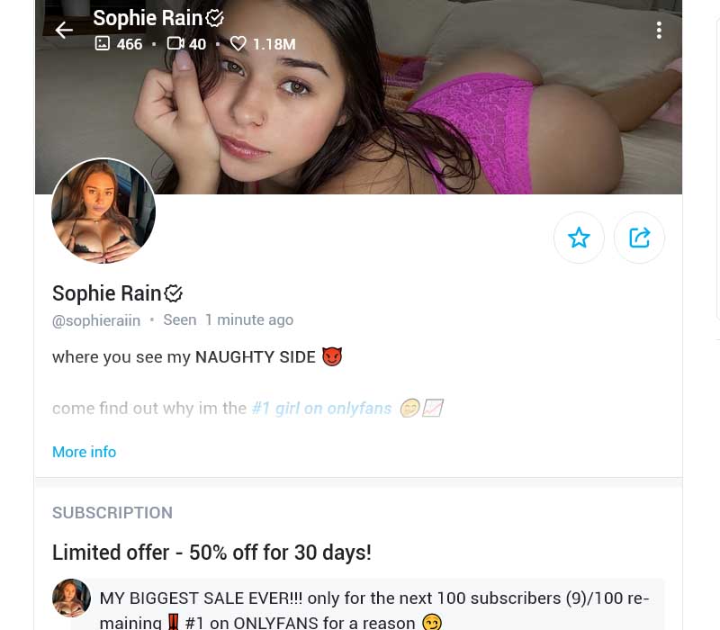Sophie Rain OnlyFans