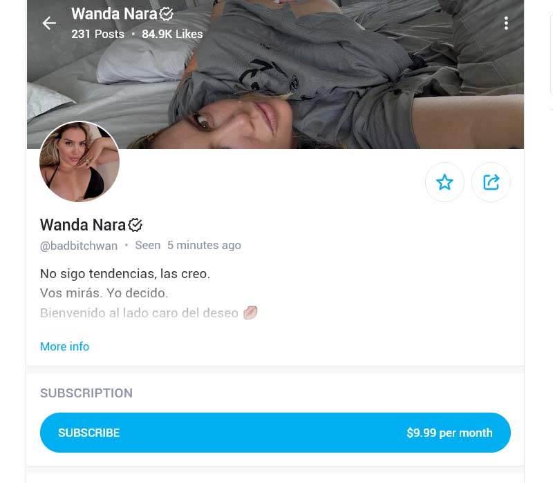 Wanda Nara OnlyFans