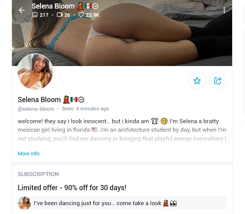 Selena Bloom OnlyFans